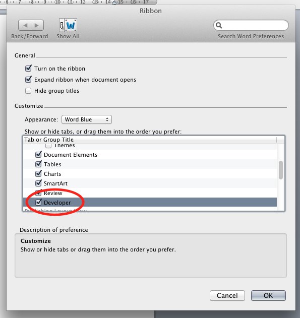 creating forms in word for mac 2011